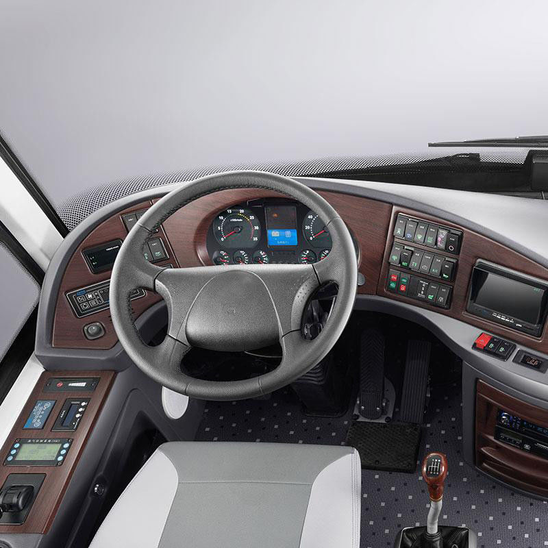 Autobus turístico de luxo de 10 metros com motor diesel YC6L260-30 e velocidade máxima de até 100 km/h