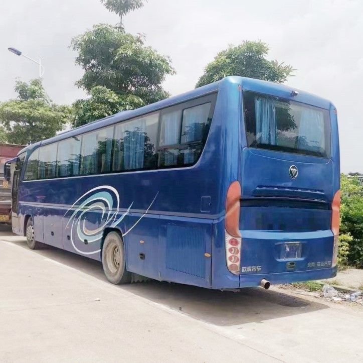 Autobús de turismo de 12 metros de segunda mão com 50 lugares e suspensão de mola de folha