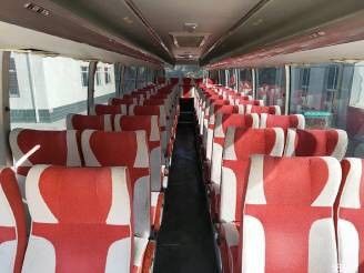Bom estado usado 55 lugares ônibus e autocarros a diesel nos Emirados Árabes Unidos 12000*2500*3580mm Tamanho