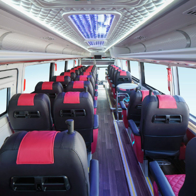 Autobus turístico de luxo de 55 lugares com norma de emissões Euro 3 e suspensão dianteira 2340