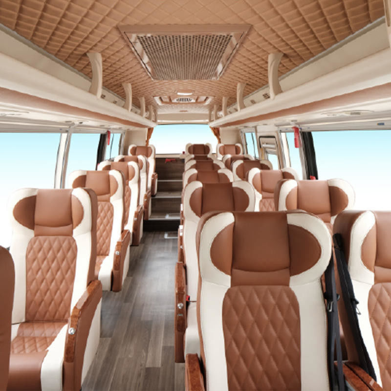 24 lugares Passageiro Utilizado ônibus de autocarro com direção à esquerda e Weichai Motor