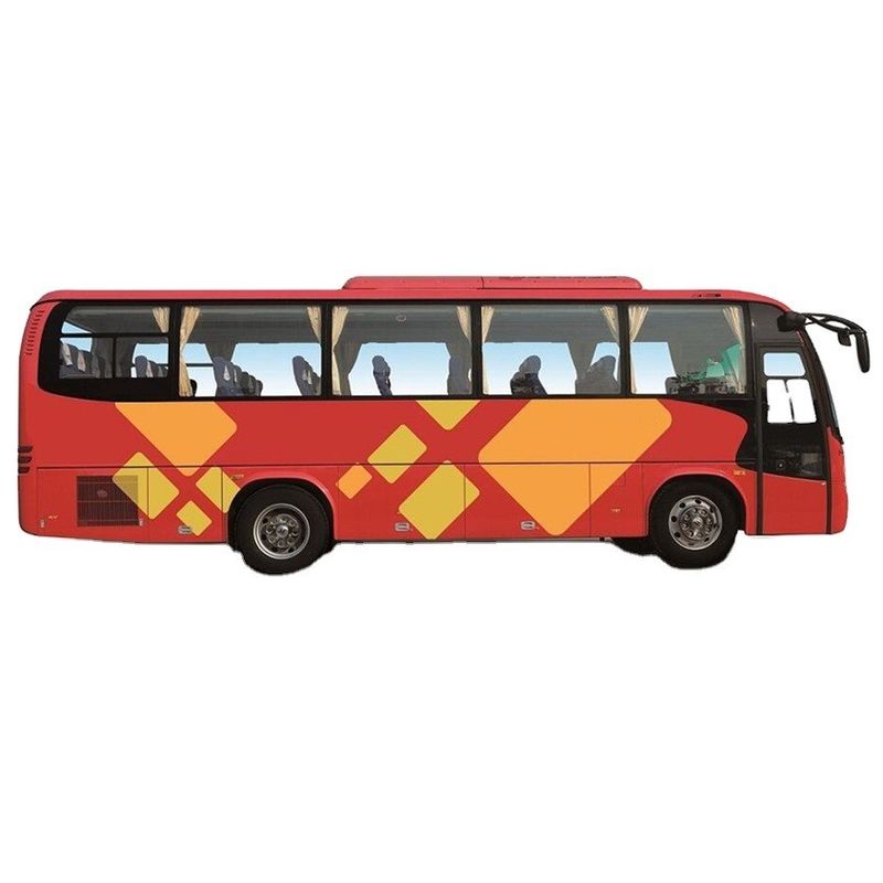 Luxo 32 lugares Higer ônibus diesel vermelho ônibus usado em Dubai 6.494L Disposição boa