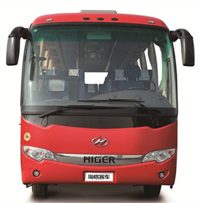 Luxo 32 lugares Higer ônibus diesel vermelho ônibus usado em Dubai 6.494L Disposição boa