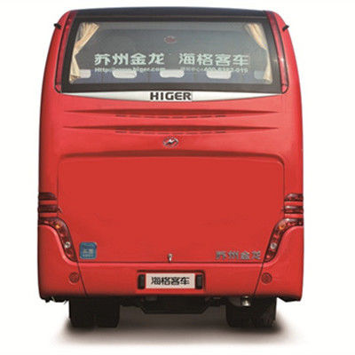 Luxo 32 lugares Higer ônibus diesel vermelho ônibus usado em Dubai 6.494L Disposição boa