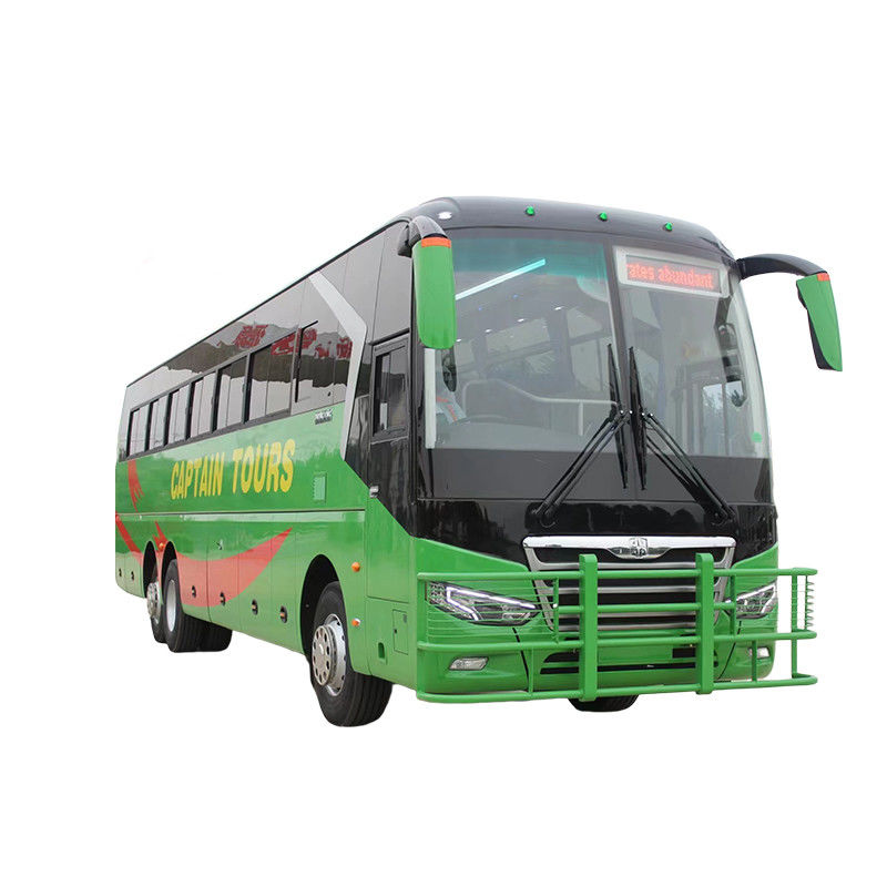 Ônibus RHD confortável de 75 1 1 lugares com suspensão de mola multi-folha e motor diesel
