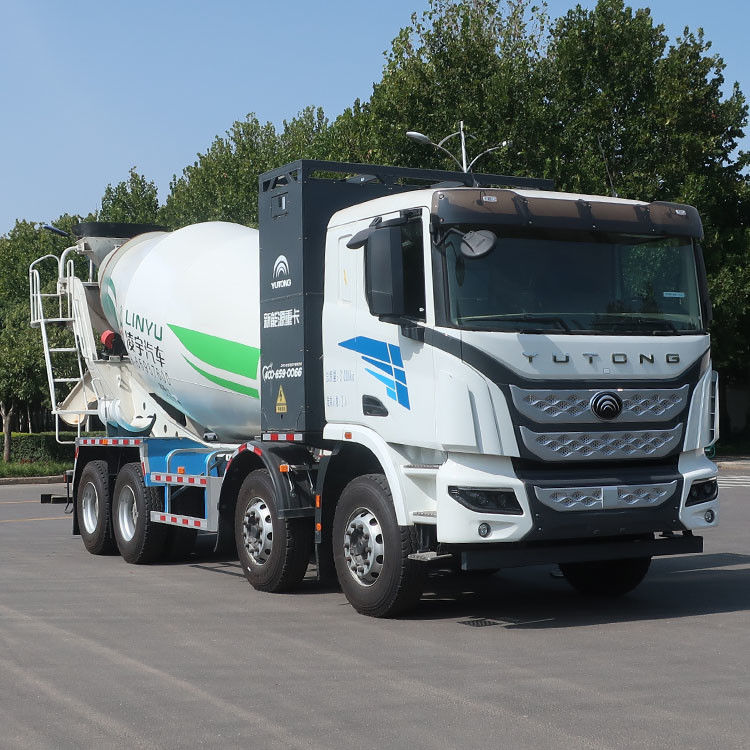 Caminhão Elétrico de Mistura de Betão YuTong Chassis Nação IV V 12 18 Cbm para Campo de Construção