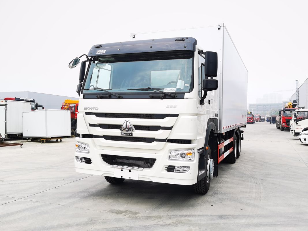 Minus 18 a 20 graus Centigrade Temperatura Sinotruk HOWO 6x4 frigorífico Van Truck
