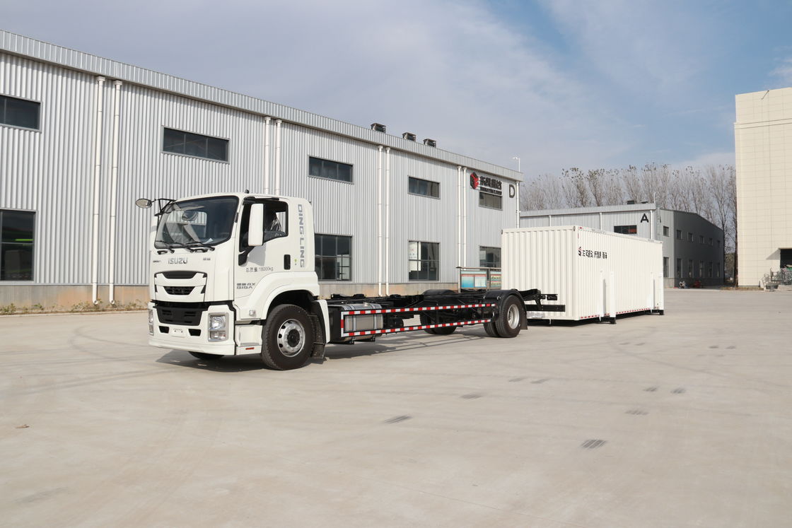Personalização Isuzu 4*2 204hp 9.6m 59cbm Corpo desmontável Swap Van Cargo