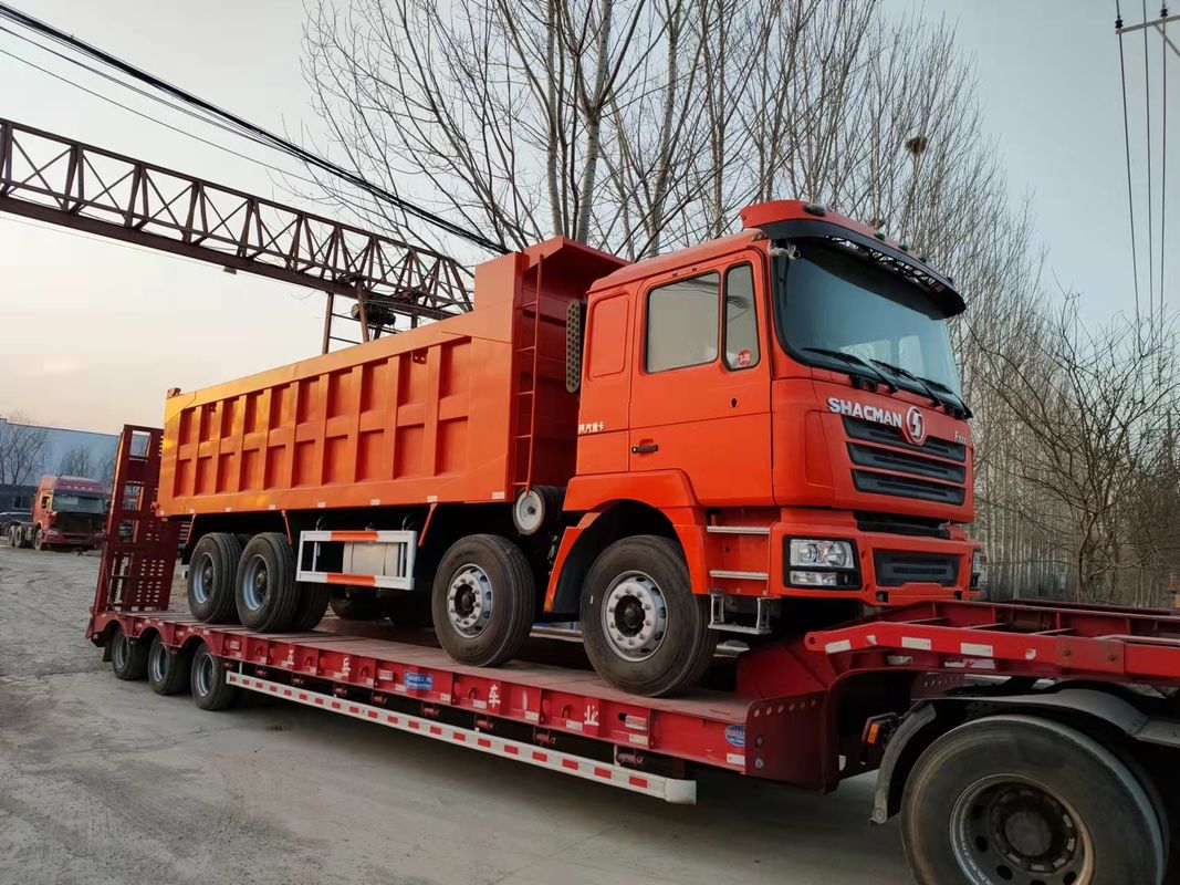 SHACMAN F3000 12 rodas 8X4 Euro II pesado serviço Frente de elevação de camião de lixo com 380HP Motor