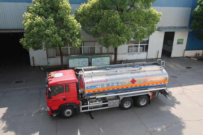 CIMC LINYU 6*4 24m3 camião-tanque de liga de alumínio para transporte de combustível líquido inflamável