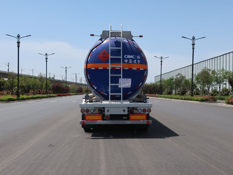 Isolamento 45,5m3 3 eixos semi-reboque inflamável líquido para veículo de transporte de líquidos