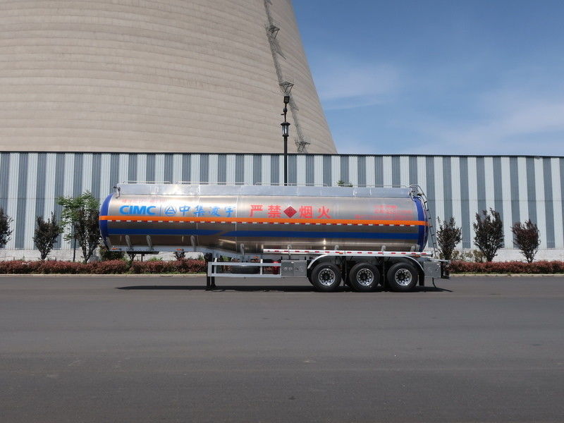 Isolamento 45,5m3 3 eixos semi-reboque inflamável líquido para veículo de transporte de líquidos