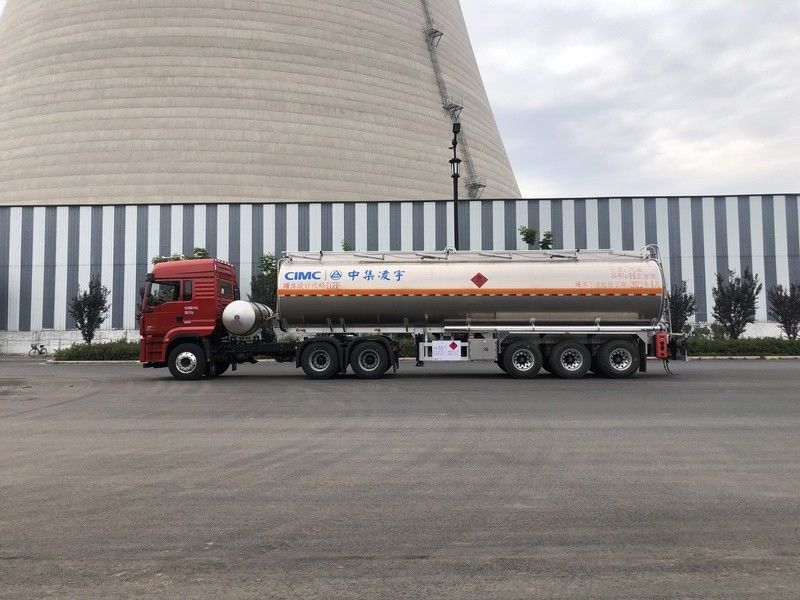 3 eixos 44m3 gasolina líquida aviação querosene combustível a jato transporte semi-reboque petroleiro