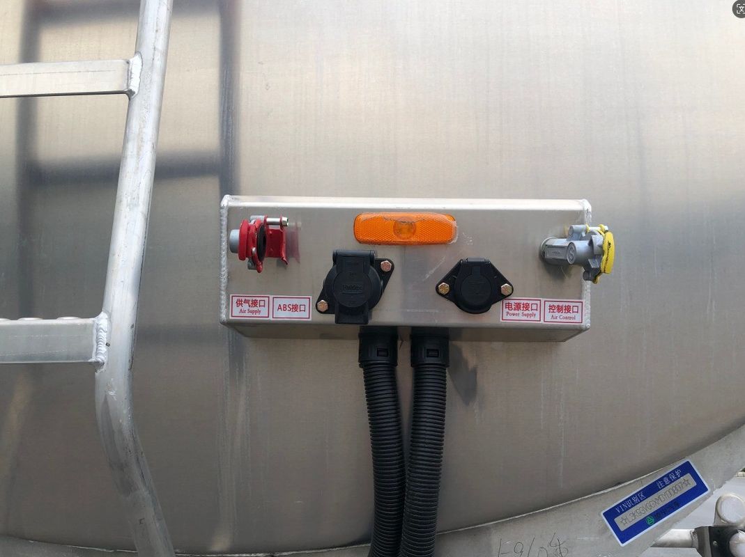Cisterna diesel de liga de alumínio para África 44m3 diesel líquido semi-reboque combustível a gasolina
