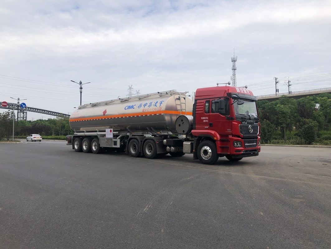 Cisterna diesel de liga de alumínio para África 44m3 diesel líquido semi-reboque combustível a gasolina