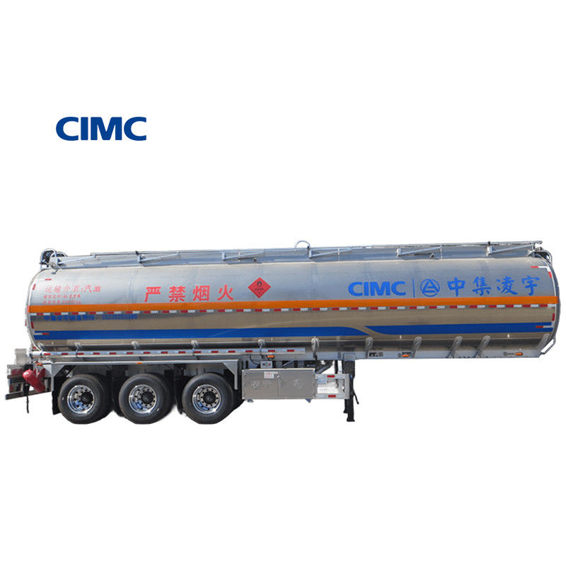 46000 Lite Oil Gasoline Semi-trailer Tanker de combustível Transporte de camião Trailer da CIMC LINYU