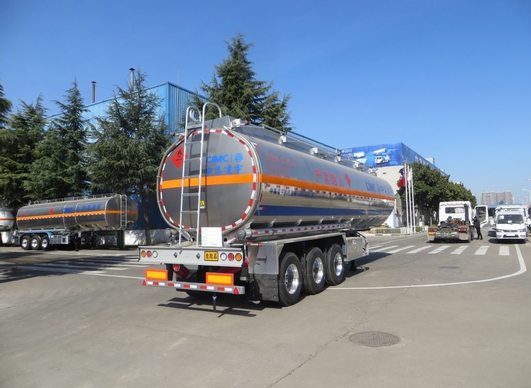 46000 Lite Oil Gasoline Semi-trailer Tanker de combustível Transporte de camião Trailer da CIMC LINYU