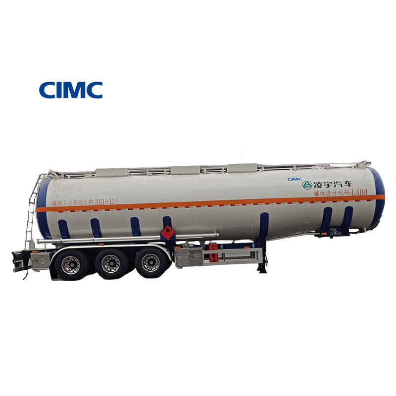 CIMC LINYU 48000 50000Lite Reboque de tanque de combustível 3 eixo 48m3 Semi-reboque de liga de alumínio