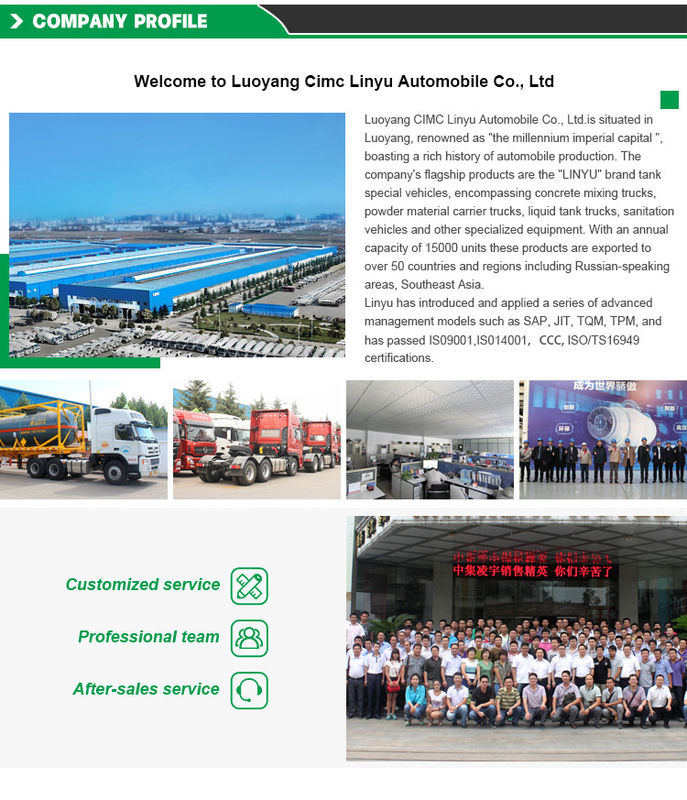 Aço CIMC LINYU 48000 L Trailer de combustível para o transporte de petróleo bruto de forma eficiente