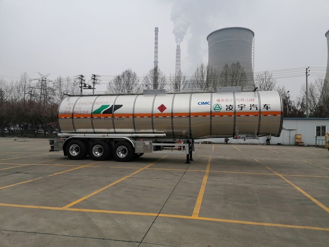 32100/31800 KG Massa de carga nominal CIMC LINYU 8*4 Alumínio ligado