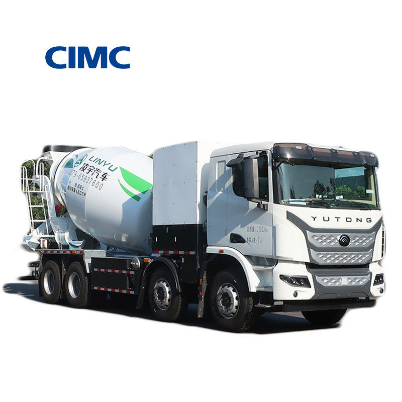 380kw CIMC LINYU 10 m3 Elétrico 8x4 auto-carregamento móvel caminhão de mistura de concreto para mistura