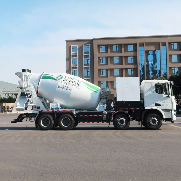 380kw CIMC LINYU 10 m3 Elétrico 8x4 auto-carregamento móvel caminhão de mistura de concreto para mistura
