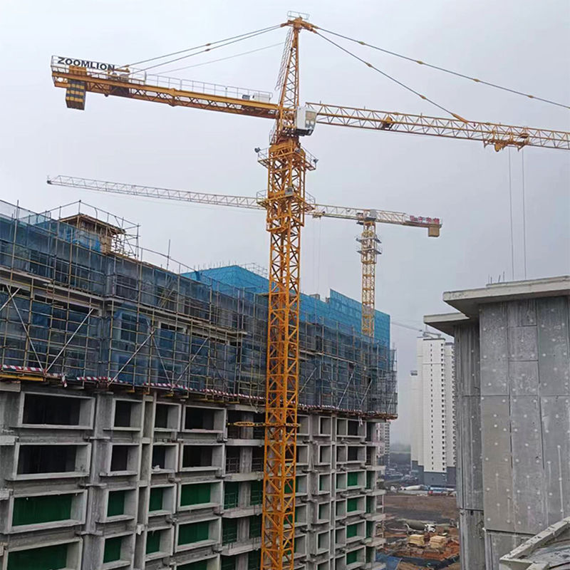 Suporte técnico de vídeo fornecido guindaste torre QTZ63 5610 para construção 80 300 22kw
