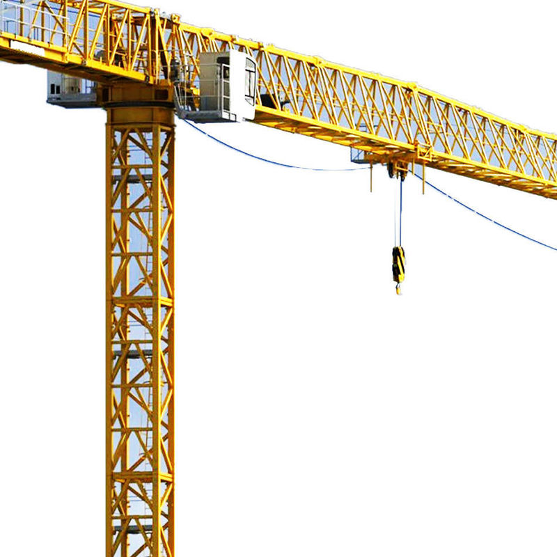 Mineração de energia Syt80 T6012-6 6 toneladas 8 toneladas guindaste de torre plana com longo raio de funcionamento