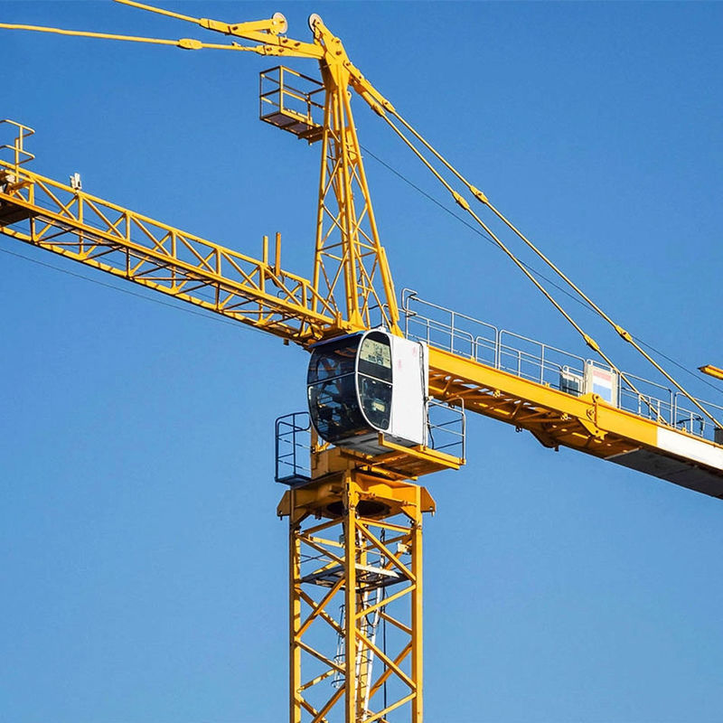 Mineração de energia Syt80 T6012-6 6 toneladas 8 toneladas guindaste de torre plana com longo raio de funcionamento