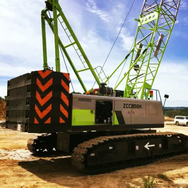 Aumente o seu projeto de construção com 7-15m Jib comprimento fixo Crawler guindaste e motor a gás