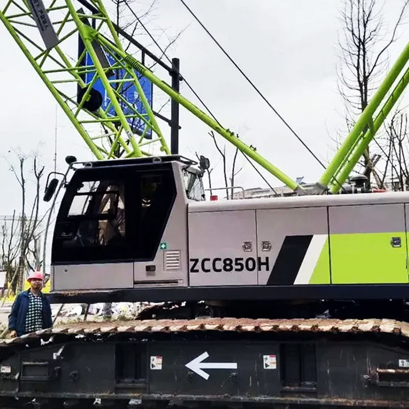 Aumente o seu projeto de construção com 7-15m Jib comprimento fixo Crawler guindaste e motor a gás