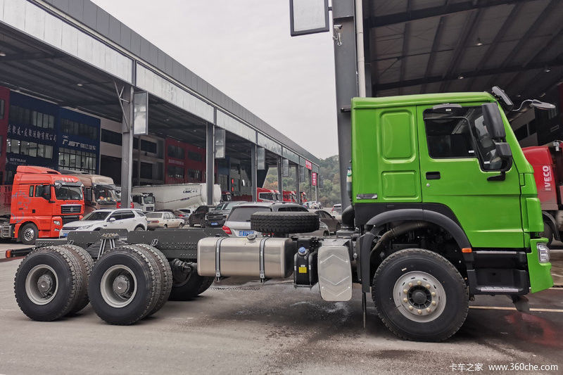 Assento normal do condutor Sinotruk Howo 371 HP Euro 2 manual 6X4 motor diesel cabeça do caminhão