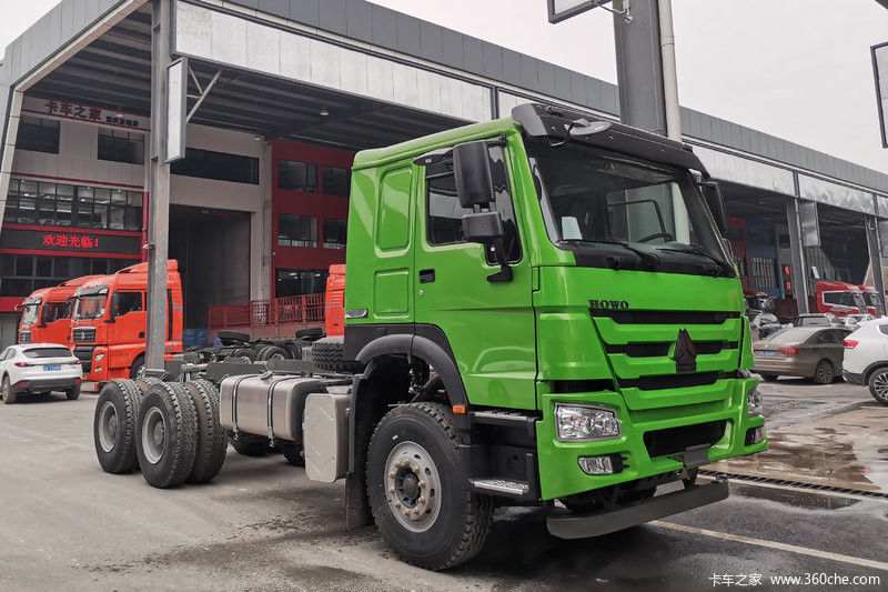 Assento normal do condutor Sinotruk Howo 371 HP Euro 2 manual 6X4 motor diesel cabeça do caminhão