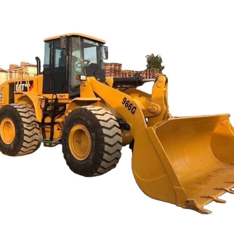 6 Ton Cat 966G Front End Carregadores de rodas usados Caterpillar Motor original em bom estado