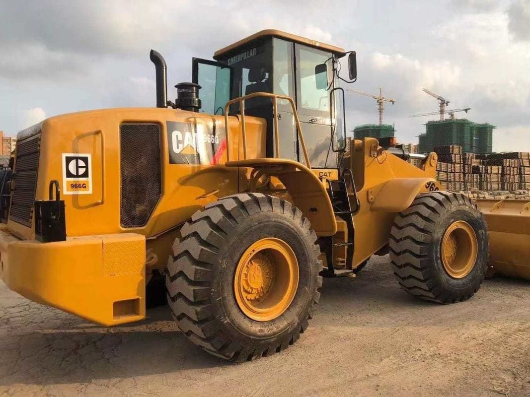 6 Ton Cat 966G Front End Carregadores de rodas usados Caterpillar Motor original em bom estado