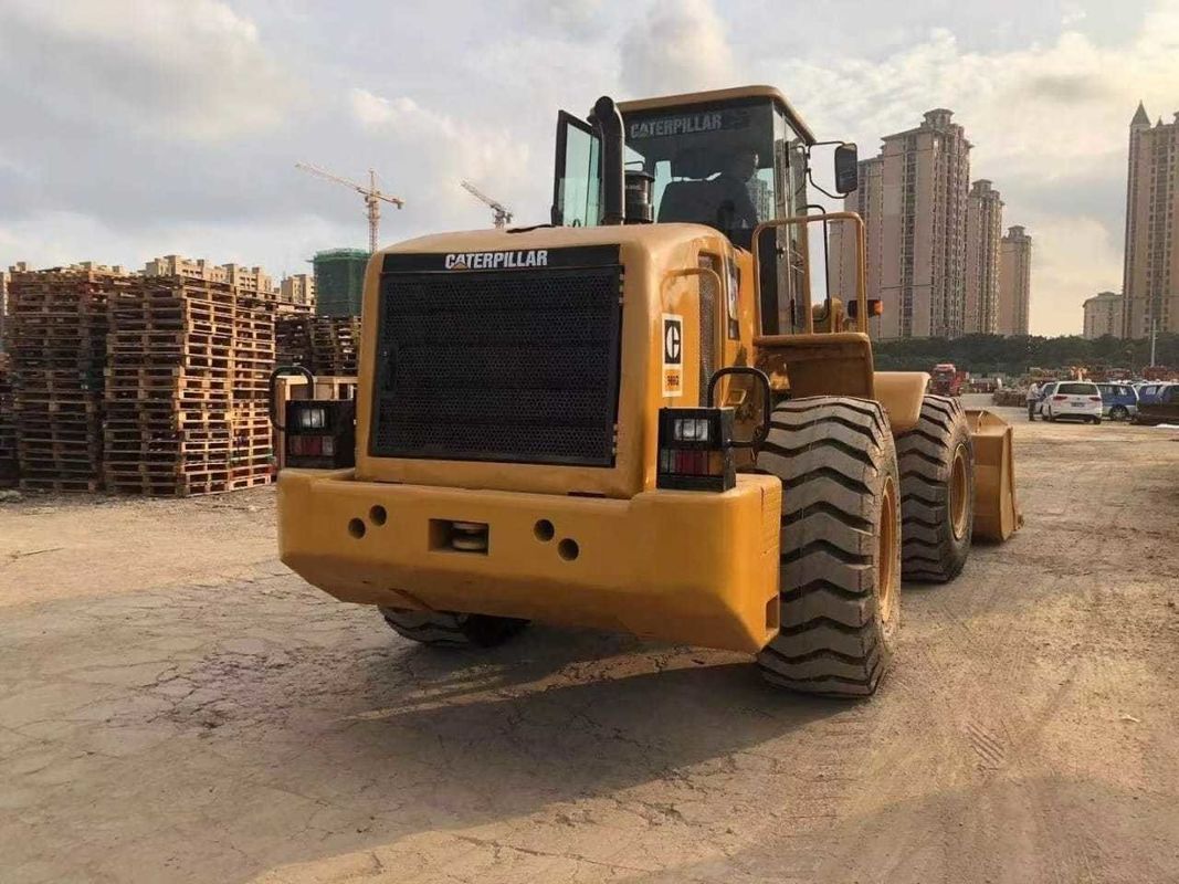 6 Ton Cat 966G Front End Carregadores de rodas usados Caterpillar Motor original em bom estado