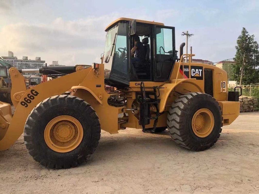 6 Ton Cat 966G Front End Carregadores de rodas usados Caterpillar Motor original em bom estado