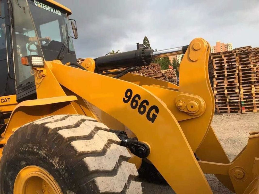 6 Ton Cat 966G Front End Carregadores de rodas usados Caterpillar Motor original em bom estado