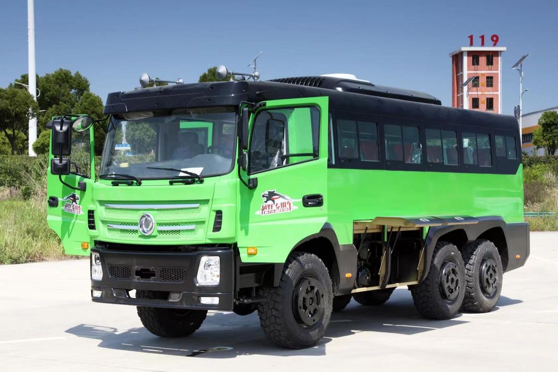 Caixa de velocidades manual de 8 velocidades e 155kw de potência 6 * 6 ônibus de passageiros do deserto para mineração em Dongfeng