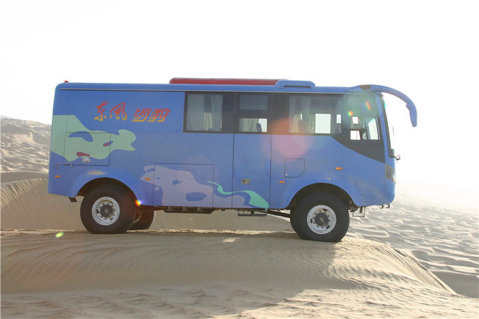 6700mm comprimento 4x4 ônibus do deserto off-road Awd 14 lugares ônibus de passageiros para a África Euro 3 padrão de emissões