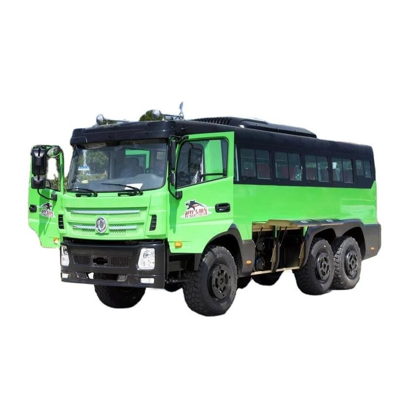 Cummins B210 Motor 27 lugares 6x6 Off-road Bus Autocarro de ônibus para exploração off-road