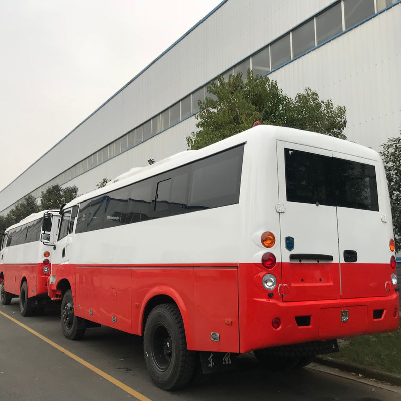 DONGFENG 29 lugares ônibus de autocarro diesel 4x4 ônibus off-road com eixo dianteiro DONGFENG eixos