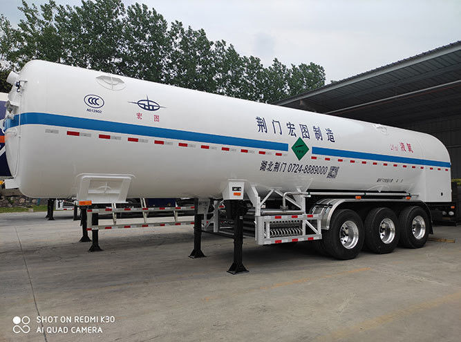 Peso total Aproximadamente 34000kg CIMC LINYU Cisterna de gás liquefeito Semi-remolque para benefício de transporte de gás
