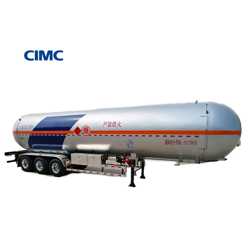 Semi-reboque de GPL de 50 m3 para camiões e de grande capacidade com um diâmetro de L11390 mm *W2500 mm *H3980 mm