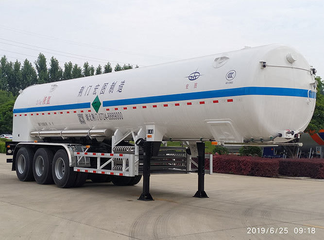 CIMC LINYU 50m3 Cisterna de gás liquefeito Semi-reboque para transporte de gás Caminhão Caminhão Reboque -20/50C