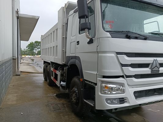 Caminhão de descarga de lixo Sino Howo 375HP Euro 3 Direção de segunda mão para transporte de engenharia