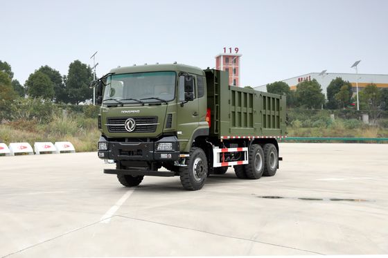 Equipamento de construção usado Dongfeng 6*4 camião de descarga com caixa de engrenagens para a frente 5 para trás 1