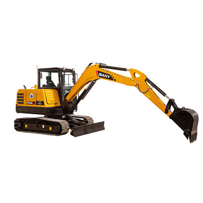 Excavadora usada SANY SY55C de 5,5 toneladas com poucas horas de trabalho 0-2000 e ano 2016-2020
