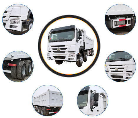 Carrinho de descarga totalmente remodelado de 371HP 6X4 HOWO para transporte de lixo da construção urbana