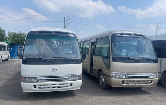 7m 30 lugares Toyo Ta Coaster Motor de ônibus Capacidade 4L Dimensões globais mm 7725x2000x2600